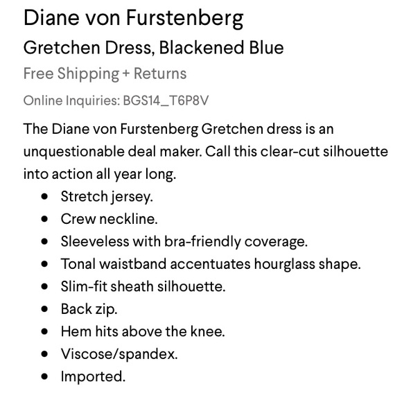 DVF Gretchen Dress in Navy (8) - Picture 3 of 16